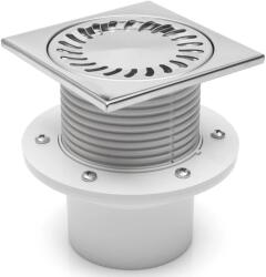 MCH Chudej Sifon de pardoseala MCH cu iesire verticala DN 110 H reglabil, complet din otel inox cu guler flansa (MCH.441)