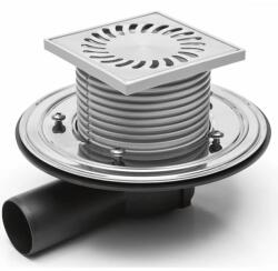 MCH Chudej Sifon de pardoseala MCH universal cu iesire orizontala DN 50 H reglabil, otel inox cu flansa (MCH.381B)