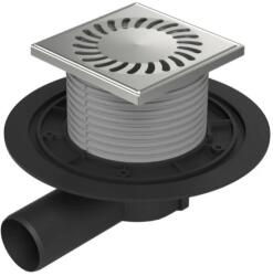 MCH Chudej Sifon de pardoseala MCH universal cu iesire orizontala DN 50 H reglabil, otel inox (MCH.381A)