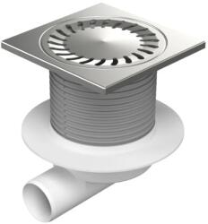 MCH Chudej Sifon de pardoseala MCH Neptun cu iesire orizontala DN 50 H reglabil, complet din otel inox, cu guler flansa (MCH.445XL)