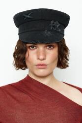 Ruslan Baginskiy Căciulă pentru femei Distressed Denim Baker Boy Cap 99KK-CAD0PH_99X (KPC033.C.JNS.PRV.JNSRB)