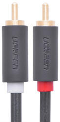 UGREEN AV104 10518 audiokábel 2RCA (dugasz) / 2RCA (dugasz) 2m - szürke