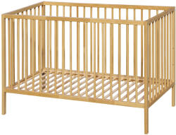 Petite&Mars Nela Beech Wood Fa Kiságy 120x60cm - Természetes Megjelenéshez és Biztonságos Alváshoz