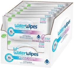 WaterWipes BIO Adult Care Sensitive Nedves Törlőkendő Mega Pack 12x30db (360db) - Műanyagmentes, Érzékeny Bőrre, Gyengéd Tisztítás
