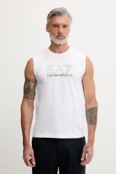Giorgio Armani top férfi pamut - fehér S - answear - 17 990 Ft