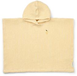 LIEWOOD pamut strandtörülköző Paco Poncho Embroidery - sárga 1-2 éves