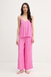 DKNY kétrészes pizsama női viszkóz - rózsaszín L - answear - 28 990 Ft