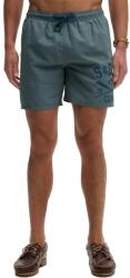 Superdry Бански гащета Superdry Printed Logo 16 swimming shorts - Green (Stormy Weather Blue)