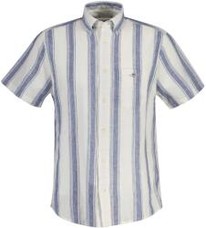 Gant Риза с къс ръкав Gant Men's Patterned Short Sleeve Shirt - Vintge Blue 442