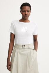 Giorgio Armani t-shirt női vászon - ezüst XS