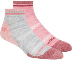 Skechers Чорапи Skechers Women's Quarter Socks - Grey/Pink