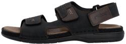 Rieker Sandale barbati, Rieker, 25561-00-Negru, casual, piele naturala, cu talpa joasa, negru (Marime: 41)