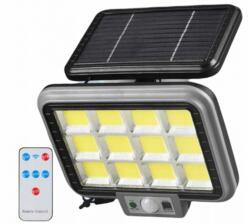 DekorTrend 144 LED-es 12 paneles napelemes halogén reflektor mozgásérzékelővel, IP65, DT (8632)