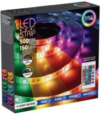 ProGarden 5 m-es 150 RGB LED-es SMD5050 szalag, USB-s, távirányítóval, színes, IP44 (ALE000140)