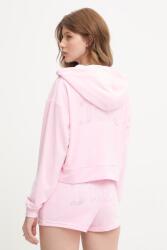 Juicy Couture kapucnis melegítőfelső női velúr ICCLE HOODIE - rózsaszín L