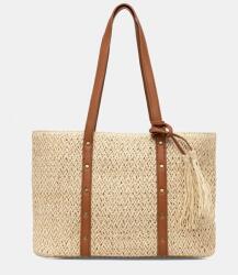 ANSWEAR női fonott shopper - bézs Univerzális méret