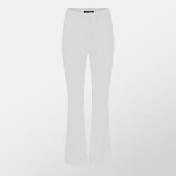 Missy Empire Дамски панталони Missy Empire Lace Flared Trousers Womens - White