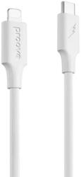  Kábel Proove - Lightning / Type-C (USB-C) fehér kábel 1m, 3A