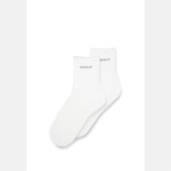Hugo Чорапи Hugo 2 Pack of Quarter Length Socks with Logo Details - White