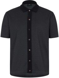 PS Paul Smith Риза с къс ръкав PS Paul Smith Men's Button Front Short Sleeve Patterned Shirt - Black 79