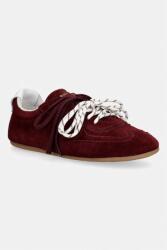 Alohas Tb. 24 Suede női velúr sportcipő - burgundia Női 39