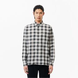 Lacoste Regular Fit Flannel Shirt - Black-White
