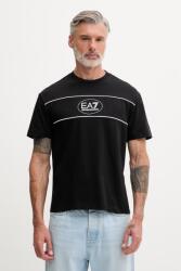 EA7 Emporio Armani t-shirt férfi pamuttal - fekete S