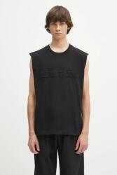 Helmut Lang pamut póló EMBOSSED. TANK. ROUNDE - fekete L