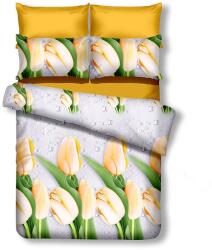  Lenjerie de pat EMERALD culoare crem cu motiv floral 155x220_80x80*1 DecoKing Lenjerie de pat