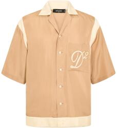 Dsquared2 Риза с къс ръкав DSQUARED2 Men's DSQ Short Sleeve Bowling Shirt - Walnut