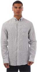 Gant Regular Fit Striped Linen Shirt - White