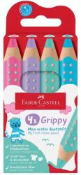 Faber-Castell Színesceruza készlet, GRIP Jumbo, 4db-os, pasztell (6) (110702)