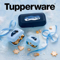 Tupperware Uzsidoboz/uzsonnás doboz szett, 3 db-os, Nagy, Karácsonyi - Tupperware