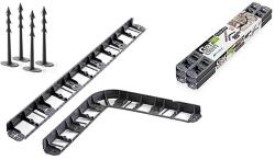 Prosperplast Bordura flexibila pentru gradina 8 m, neagra, cu 28 tarusi (2211074)