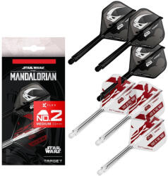 Target Flututas si tija darts STAR WARS TARGET K-Flex Mandalorian multi-pack, fluturas No2 si tija lunga (TRG410622)