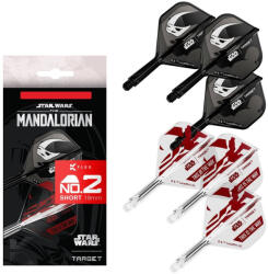 Target Flututas si tija darts STAR WARS TARGET K-Flex Mandalorian multi-pack, fluturas No2 si tija scurta (TRG410620)