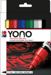 Marabu YONO Marker akrilfilc szett - 6 x1, 5-3 mm