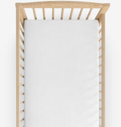Goldea nem áteresztő frottír lepedő kiságyba - fehér 60 x 120 cm