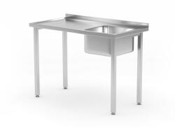 Hendi Mosogatóasztal - csavarozott - Kitchen Line - mosogatótál a jobb oldalon - 1000x600x(H)850mm - HENDI 816783