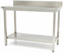 Maxima Rozsdamentes acél asztal hátsó résszel - 160 x 60cm - Maxima 09300989