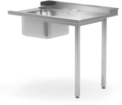 Hendi Befutóasztal mosogató tartállyal mosogatógépekhez - bal oldal - 1200x700x(H)850 mm - HENDI 231777
