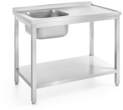 Hendi Mosogatóasztal polccal - csavarozott - Profi Line - bal oldal - 1000x600x(H)850mm - HENDI 812631