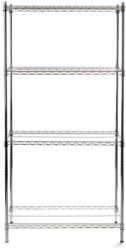 Hendi Tároló polc ipari - 4 polcos - 125 kg terhelhetőség / polc - 910x455x(H)1830mm - HENDI 812259