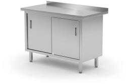 Hendi Rozsdamentes munkaasztal tolóajtós szekrénnyel - hegesztett - Profi Line - 1200x600x(H)850mm - HENDI 811665