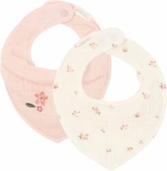 Little Dutch Baveta bandana dublata din bumbac organic - set 2 bucati - Fairy Blossom / Blossom - Little Dutch Bavata