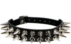 Black & Metal Choker cu crampoane 2 - BWZ-557