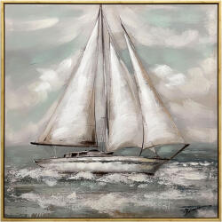 PAKOWORLD Tablou pe pânza cu rama Siedo I, Pânza, Multicolor, 70x70 cm (301-000033)