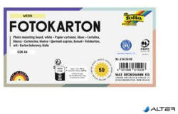 FOLIA Dekorkarton, 2 oldalas, A4, 300 g, 50 lap, FOLIA, fehér (614/50 00) - alter