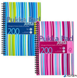 Pukka Pad Spirálfüzet, A5, vonalas, 100 lap, PUKKA PAD 'Stripe Jotta (JP021)