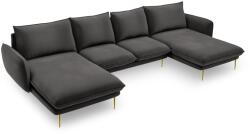 Cosmopolitan Design Coltar in forma de U cu 6 locuri Vienna cu tapiterie din catifea (COS_U_51_C1_VIENNA7)